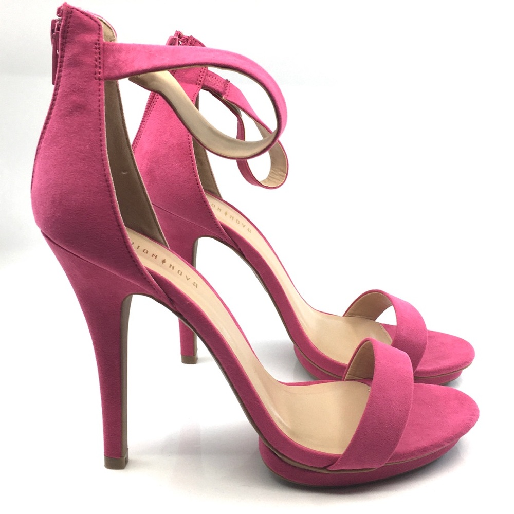 Fashion Nova Fuchsia Heels NWT - Picture 3 of 7